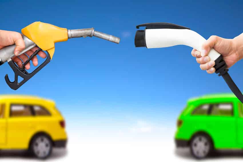 Plug-in Hybrid Electric Vehicle, Gas pump or electric charger